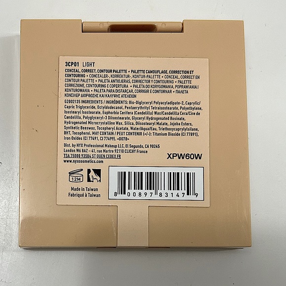 NEW NYX Conceal, Correct, Contour Palette in shade Light - Picture 3 of 3